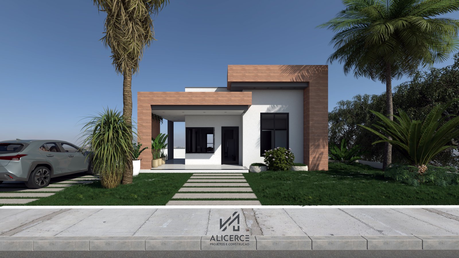 Residência Juliana — Fachada contemporânea
